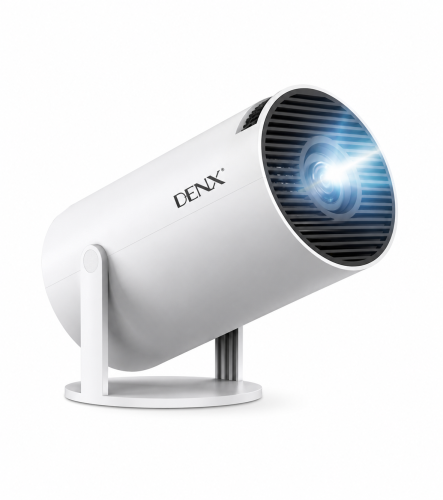 بروجكتر DENX الذكي المحمول – دقة سينمائية في أي مكان (مع دعم الواي فاي)