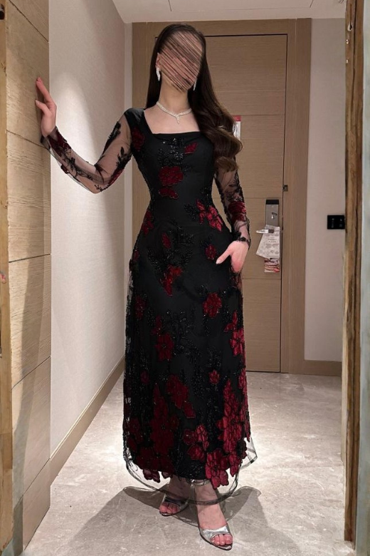 red velvet black dress Puff Corset Velvet Dress Black Red