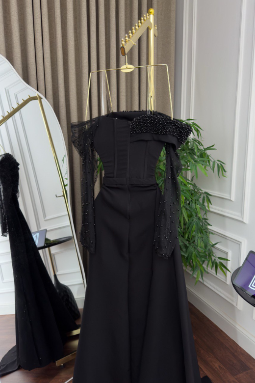 barbie black evening dress embroidery pearl sleeves tulle sleek fit dress Red Stripe Jersey Dress Men Shirt Size:XL 34–36 in Waist