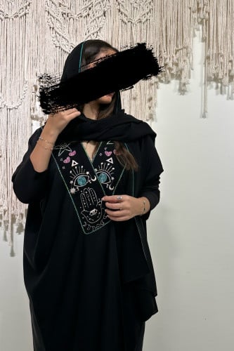 Daily embroidered abaya