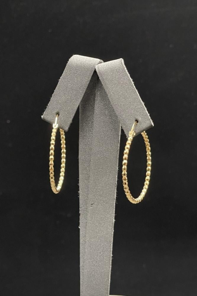 حلق كور ذهب صافي