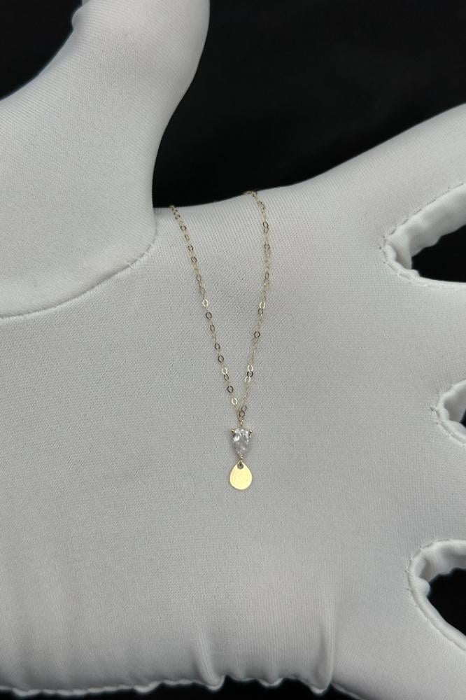 عقد جوهرة ذهب تصميم الماس