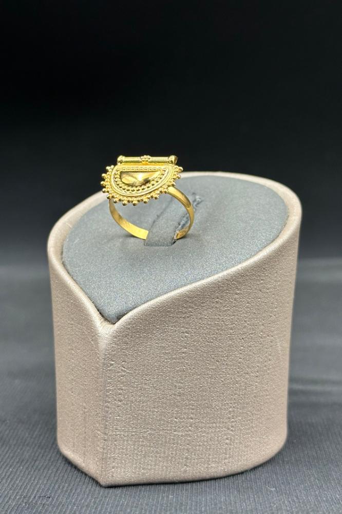 خاتم براشي ذهب صافي بحريني عيار 21 وزن من 1.8 الى 1.9 جرام