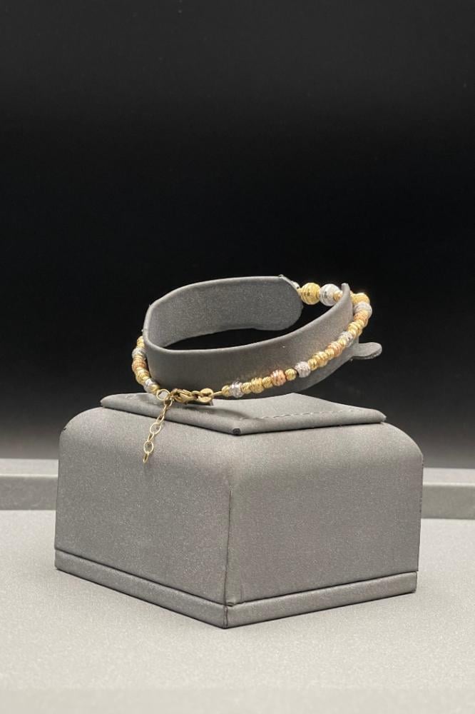 اقتني افخم اسوارة كور ذهب عيار 18 صافي بتصميم الماس بوزن 8,1 جرام