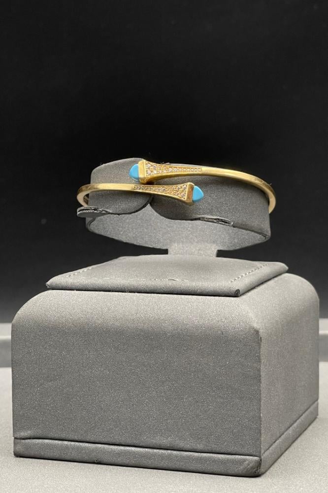 اسوارة ذهب تصميم الماس