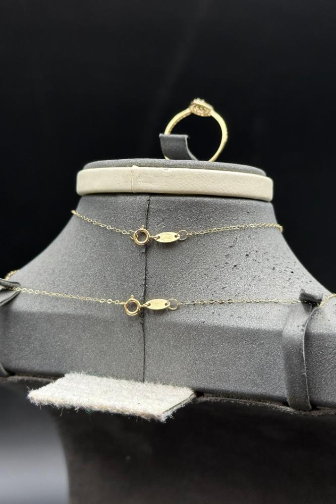 طقم دمعة ذهب تصميم الماس عيار 18