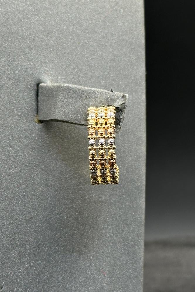 طقم كور ليزر ذهب صافي ملون عيار 18 وزن 35.2 جرام لمحبي التميز