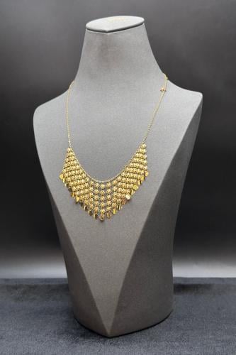 Flat Plain Gold Necklace (No Stones) – 18 Karat – Weight: 4.2