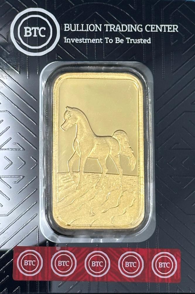 سبيكة ذهب 1 جرام عيار 24 بي تي سي ( BTC )