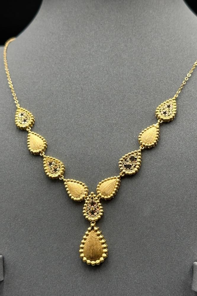 طقم دمعات ذهب صافي عيار 21 وزن 12.7 جرام لكل المناسبات