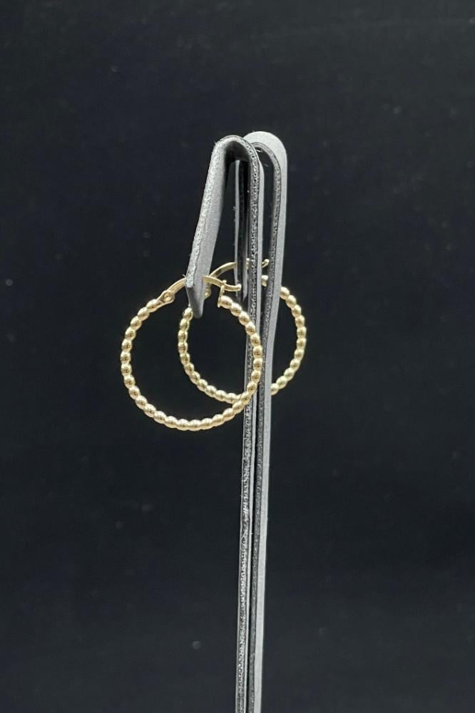 حلق  ذهب صافي