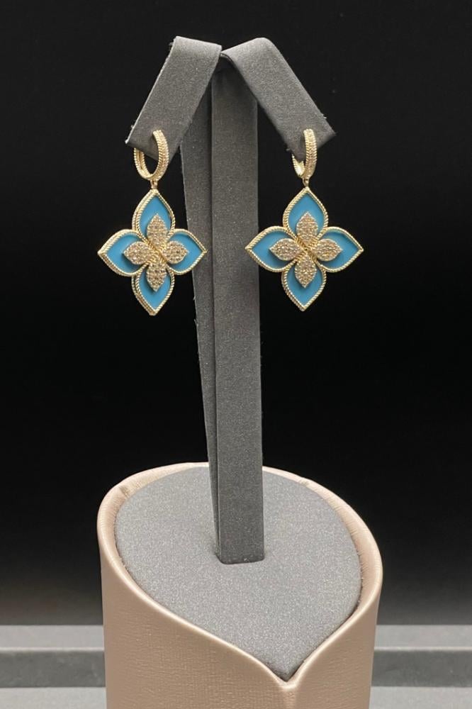 حلق ذهب عيار 18