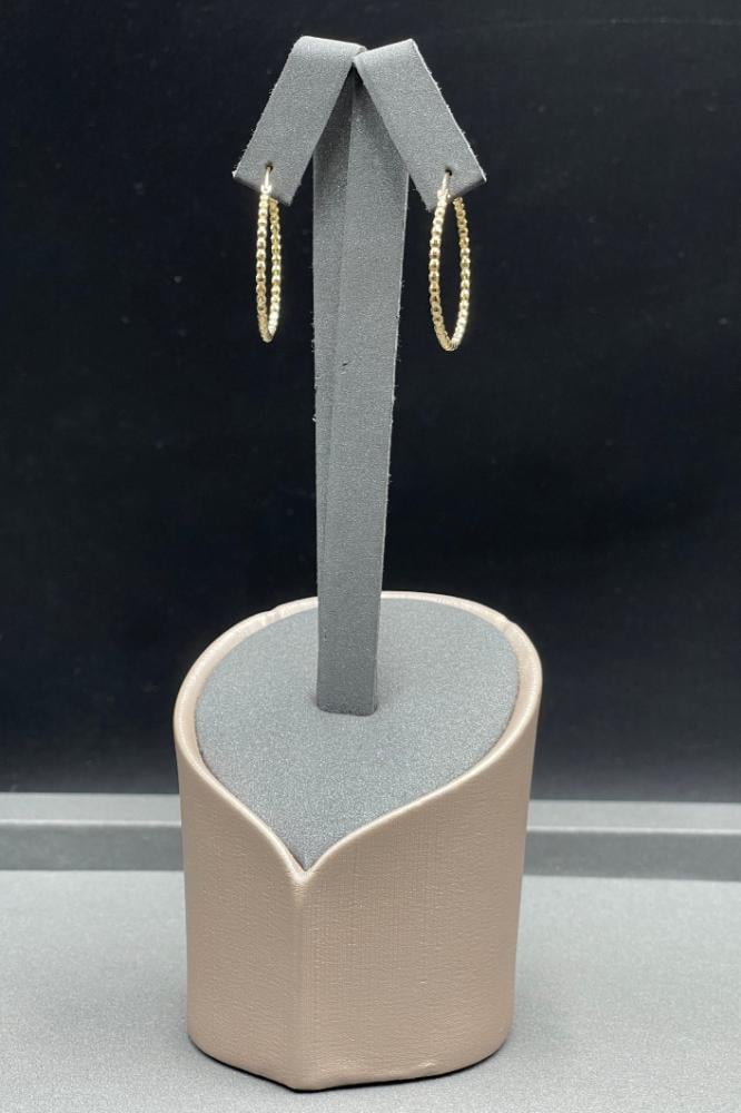 حلق ذهب صافي