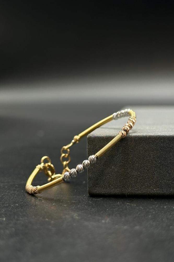 اسوارة اطفال كور ليزر ذهب صافي