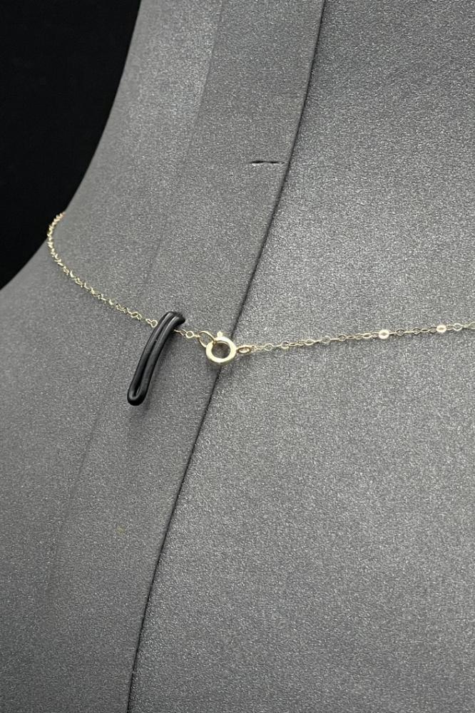 عقد قلب ذهب تصميم الماس عيار 18 وزن 0.3 جرام