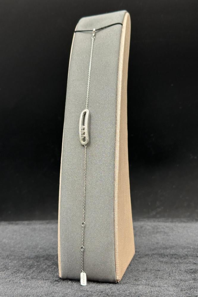 اسوارة مستطيل ذهب تصميم الماس عيار 18 وزن من 4.9 الى 5.4 جرام