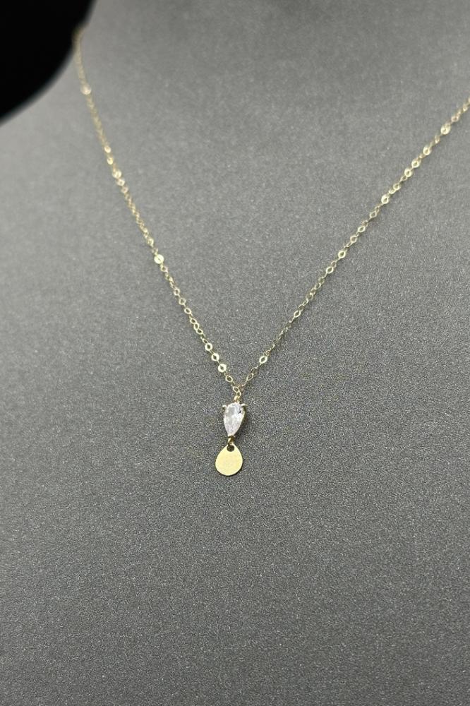 عقد جوهرة ذهب تصميم الماس