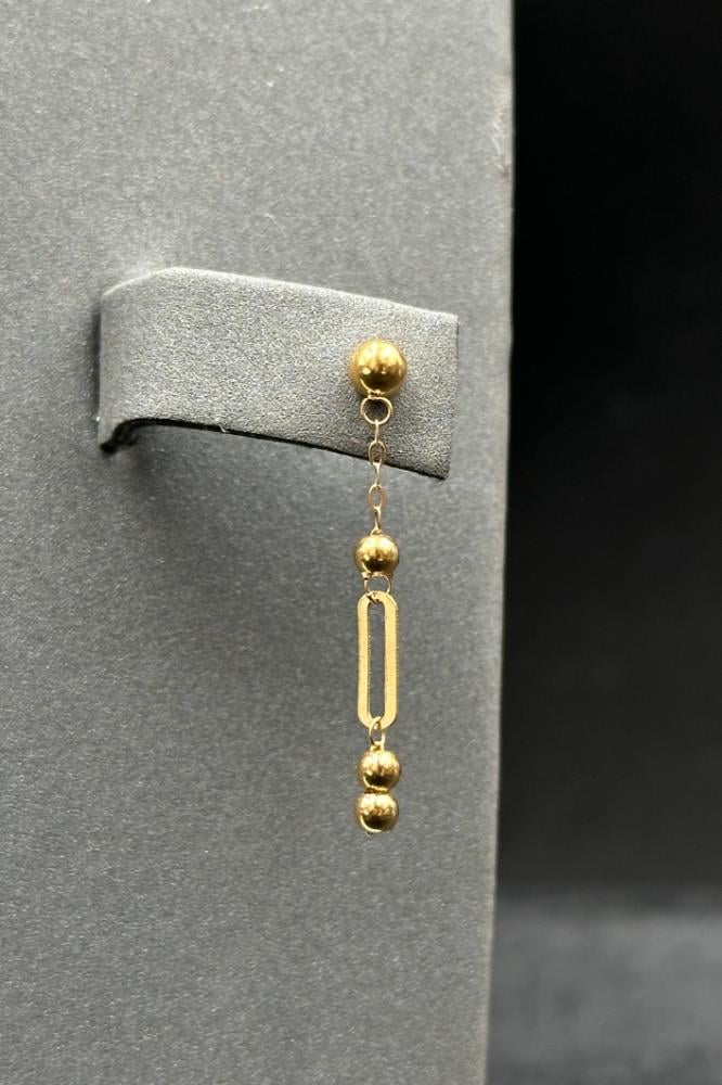 طقم كور مع مستطيل ذهب صافي عيار 21 لاطلالة فريدة وعصرية