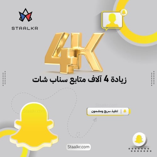 زيادة متابعين سناب شات باقات +4 آلاف متابع