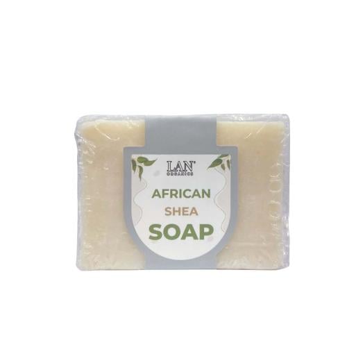 صابون الشيا الأفريقي  - 120جم- AFRICAN SHEA SOAP - LAN ORGANICS