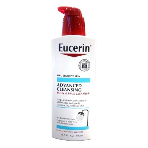 منظف الوجه و الجسم - 500مل - Eucrin - ADVANCED CLEANSING BODY & FACE CLEANSER