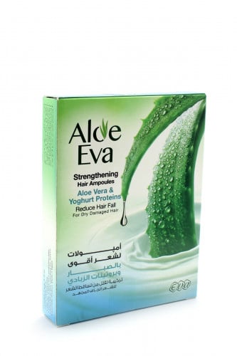 آلو إيفا امبولات بالصبار والزبادي للشعر ALOE EVA