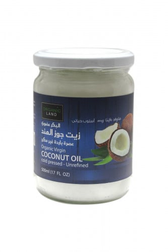 اورجانيك لاند زيت جوز الهند البكر العضوي 500 مل ORGANI LAND