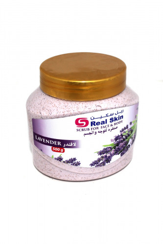 ريل سكين صنفرة للوجه و الجسم باللافندر500 مل REAL SKIN