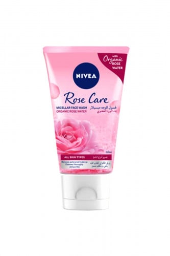 نيفيا غسول للوجه ميسيلار بماء الورد العضوي