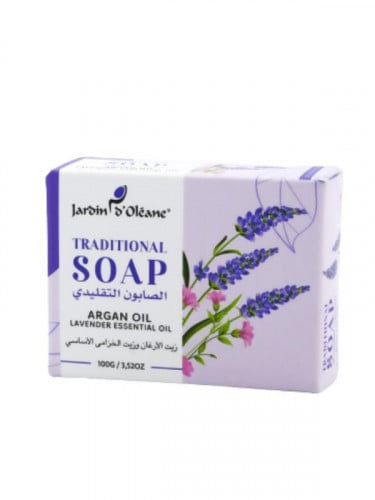 صابون الارغان وزيت الخزامي الساسي