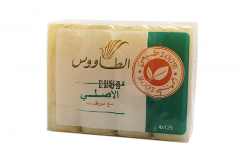 الطاووس الصابون الاصلي مع مرطب عدد 4