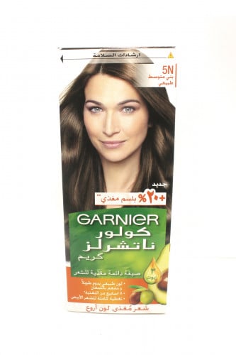 جارنير كولور ناتشرلز صبغة دائمة 3 زيوت 20  بلسم مغذي بني فاتح رمادي عم