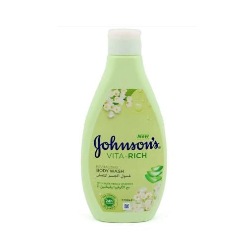 غسول الجسم المنعش مع الألوفيرا و فيتامين E جونسون - Johwsons BODY WASH