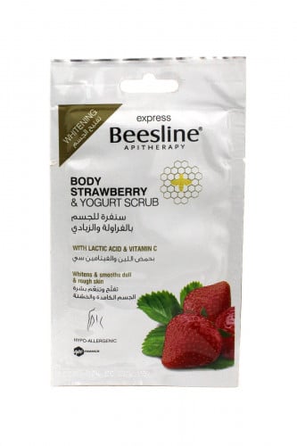 Beesline سنفرة للجسم بالفراولة و الزبادي بحمض اللبن و الفيتامين سي
