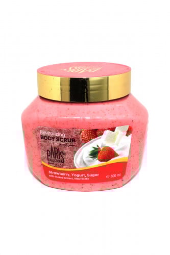 باريس كولكشن مقشر للجسم بفراولة ياغورت سكر PARIS