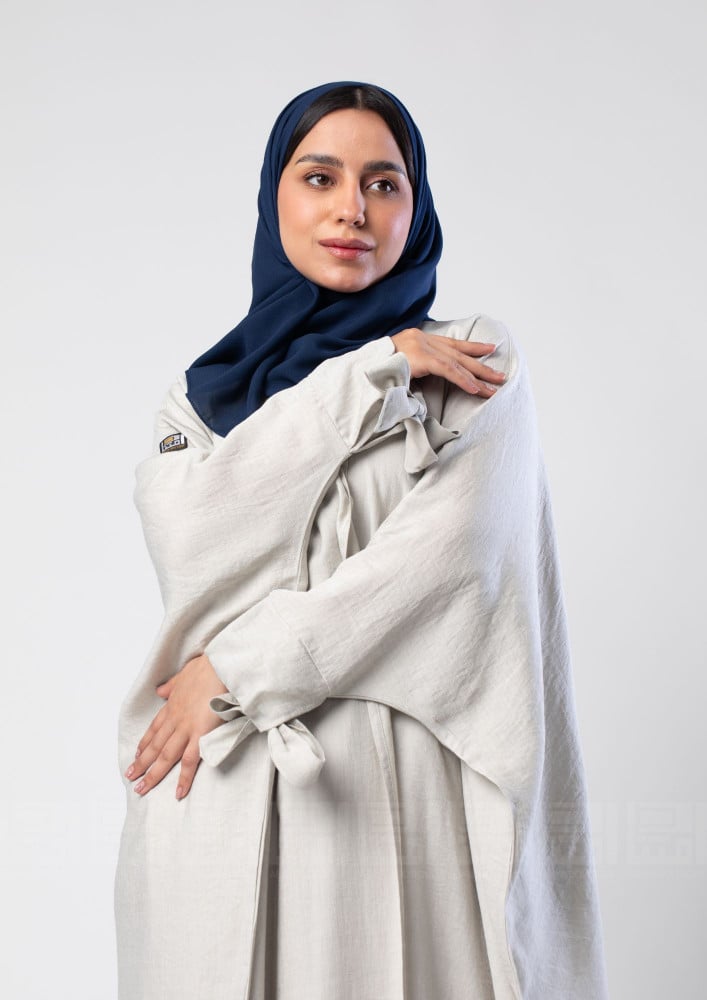 عباية  بشت بيج  بأكمام مميزة-1317