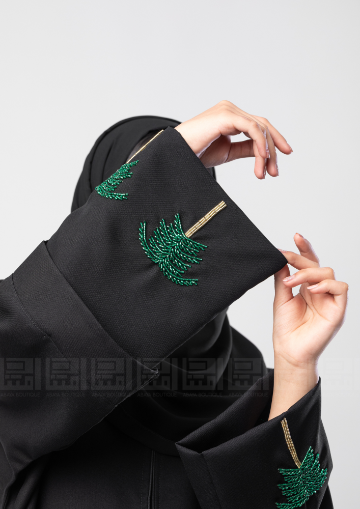 كم منفصل مطرز  برسم النخلة شك خرزي  3067