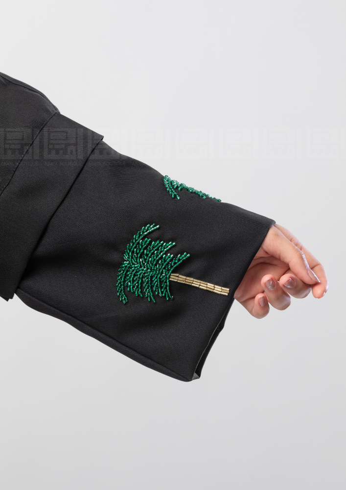 كم منفصل مطرز  برسم النخلة شك خرزي  3067