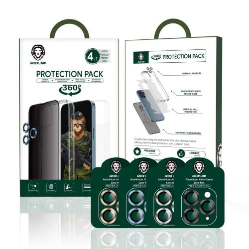مجموعة حماية الخصوصية Green Lion 4 في 1 360° لهاتف...