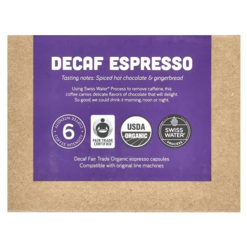 كبسولات قهوة إسبريسو منزوعة الكافيين 30 كبسولة من بورتلاند كوفي روستر