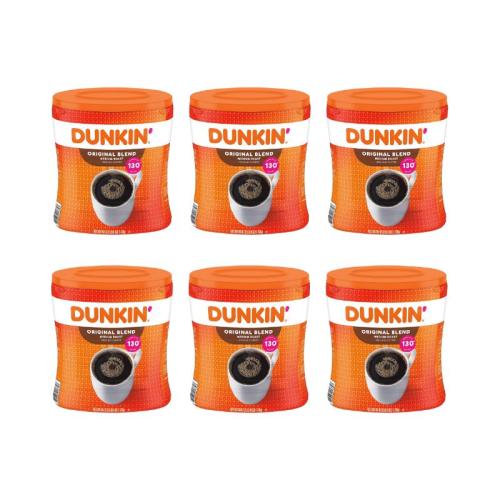 6 قهوة دانكن مطحونة حمصة متوسطة المزيج الاصلي 1.13 كيلو