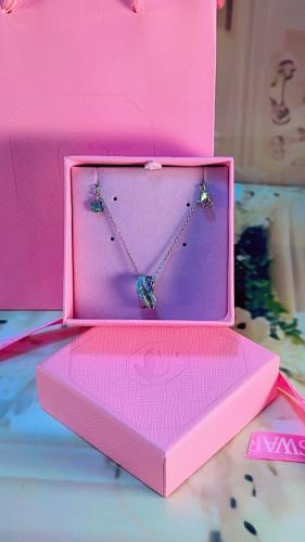 طقم ماركة SWAROVSKI مع الملحقات