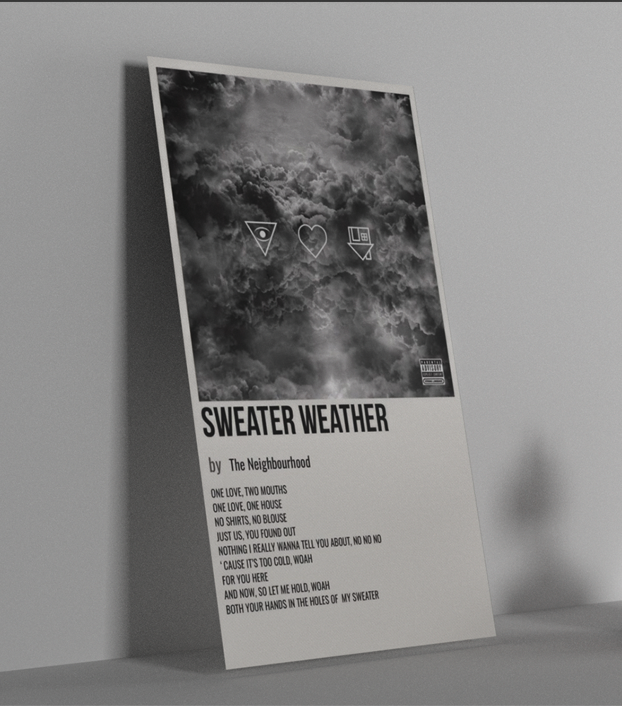 The Neighbourhood: Sweater Weather Poster - Pulp Fiction Store