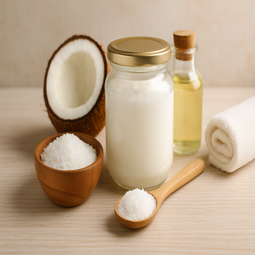 فوائد زيت جوز الهند العضوي للشعر والبشرة - تفتيح البشرة