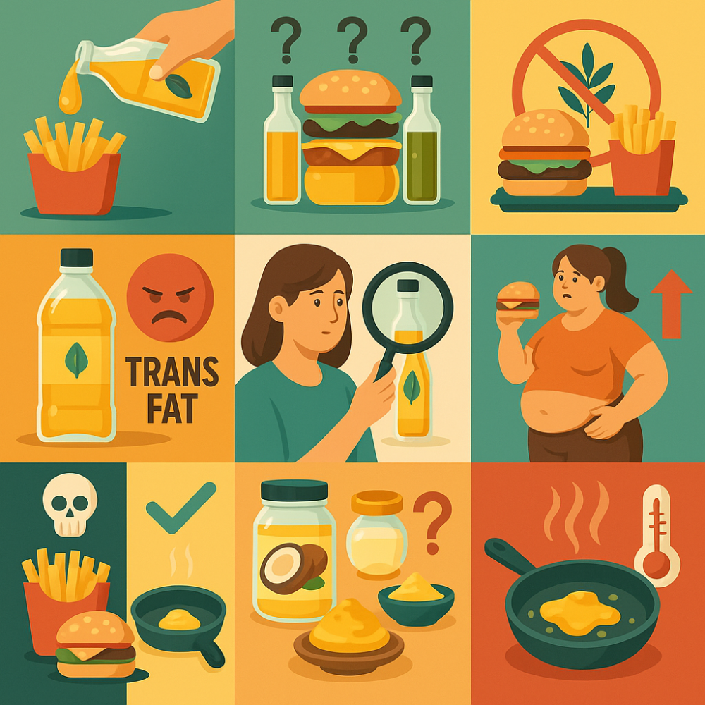 هل الزيوت المشبعة أفضل للقلي؟ الحقيقة الكاملة عن الوجبات السريعة والزيوت المستخدمة في المطاعم