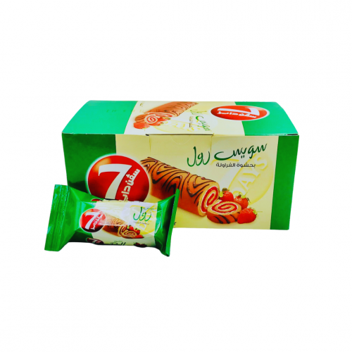 سويس رول بالفراولة