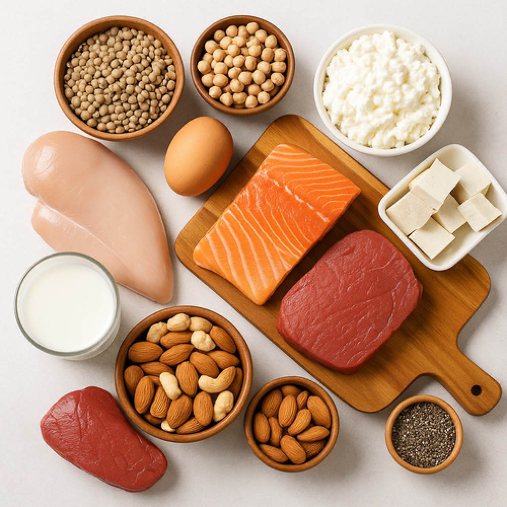 البروتينات: أين توجد؟ أهم المصادر النباتية والحيوانية وأفضل الخيارات