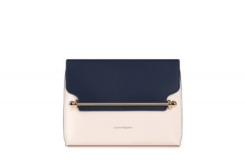 حقيبة ستراثبيري - وردي ناعم وكحلي