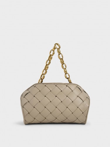 حقيبة تشارلز آند كيث- صغيرة (رمادي بني)