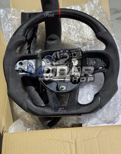 طارة كاربون فايبر - كنتارا خياطة حمراء